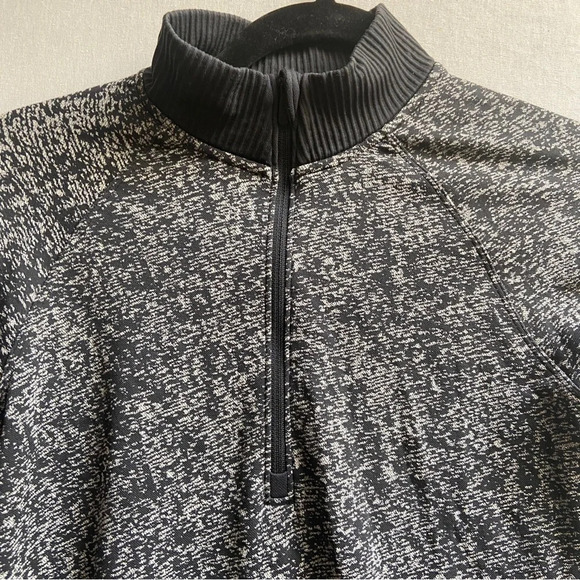 Lululemon Athletica mock neck 1/3 zip pull over long sleeve running shirt Sz 6 - Picture 8 of 13